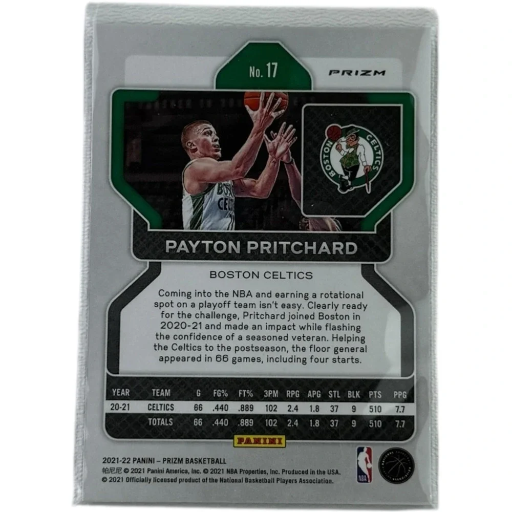 2021-22‎ Panini Prizm Payton Pritchard #17 Green